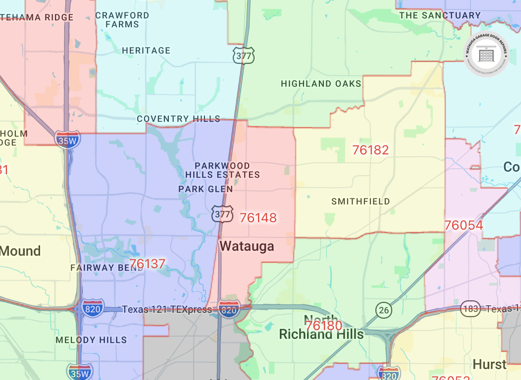 Watauga-TX-Map